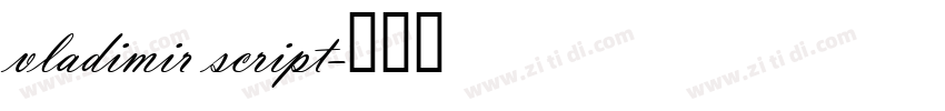 vladimir script字体转换